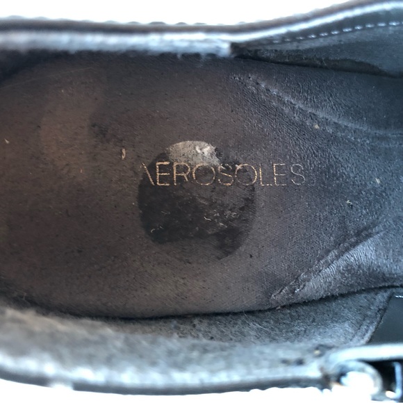 Aerosols Black Leather ladies boot size 6.5 Rubber sole Excellent condition - Picture 9 of 9